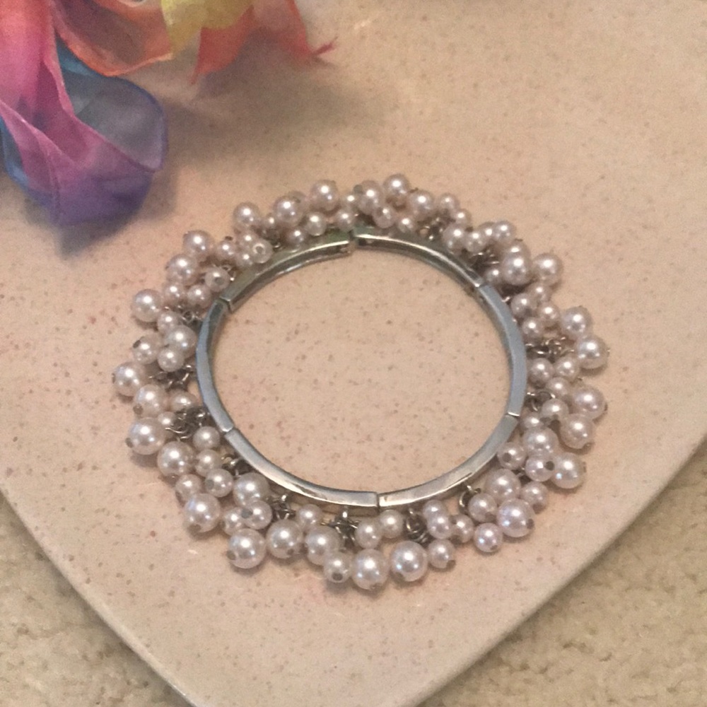 Faux Pearl Pet Collar.